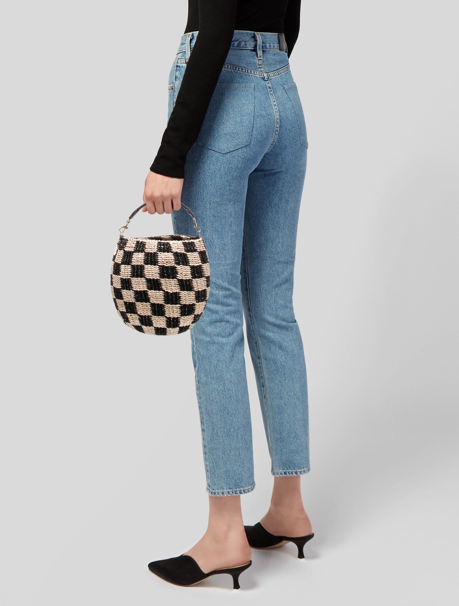 Clare V. Raffia Top Handle Bag